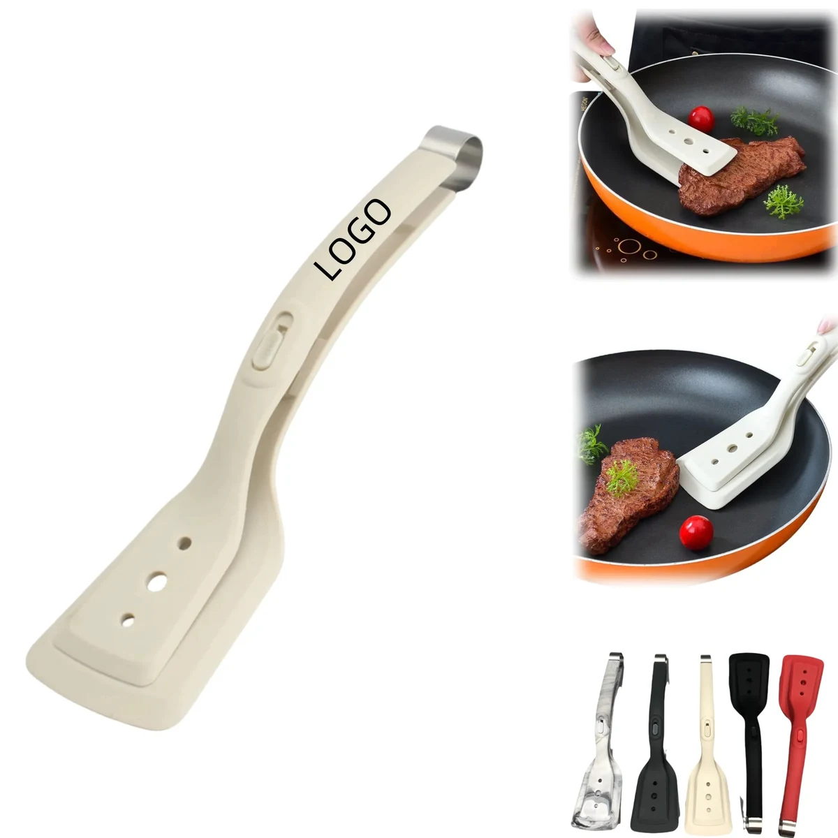Heat-Resistant BBQ Tongs For Steak Bread And Grilling 1