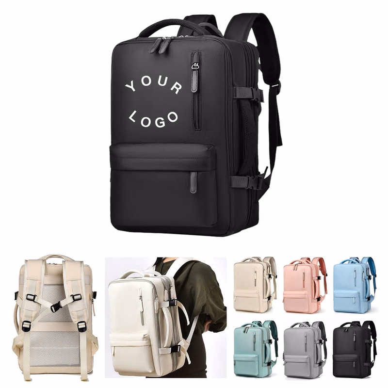 Expandable Polyester Travel Backpack with Large Capacity