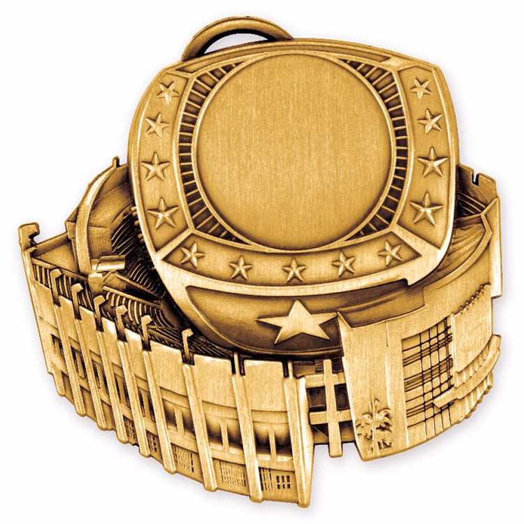 Stadium Insert Medallion in Gold (2-1/2")