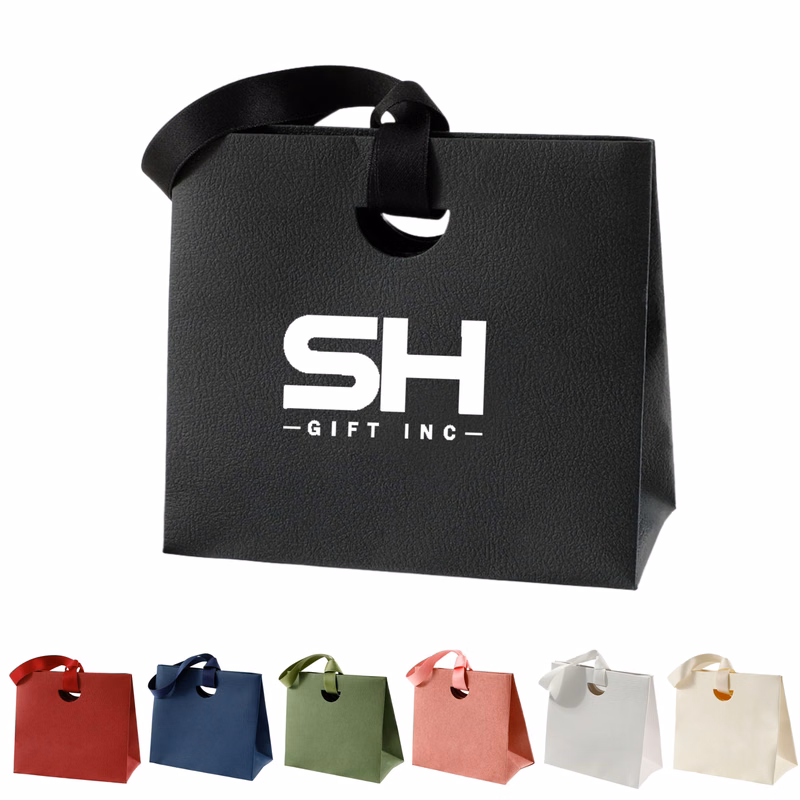 Paper Gift Bags With Ribbon Handles