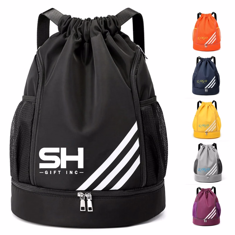 Dry And Wet Separation Drawstring Backpack
