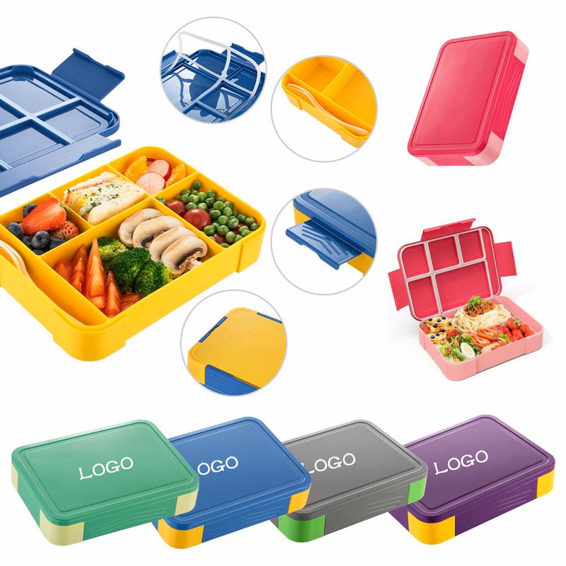 Portable Divided Food Storage Bento Box