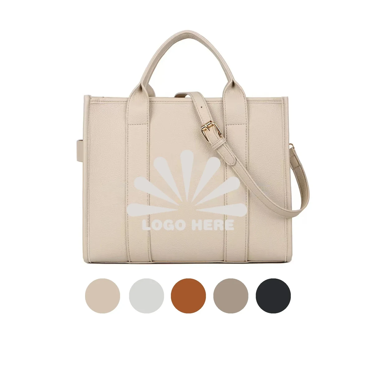 Large capacity handbag, custom tote bag with logo imprint 1