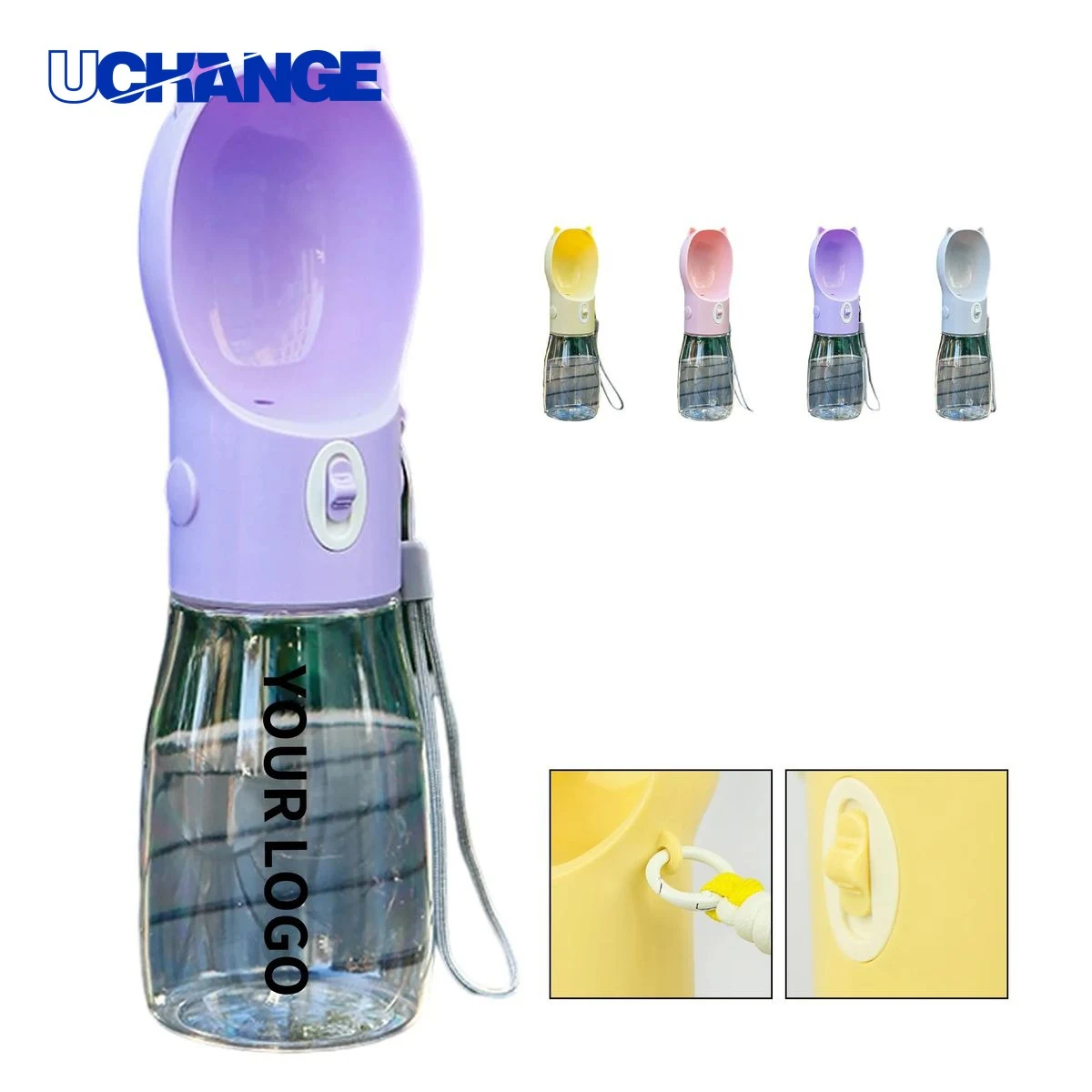 Dog Water Bottle Drinkware Outdoor with Built In Bowl 1