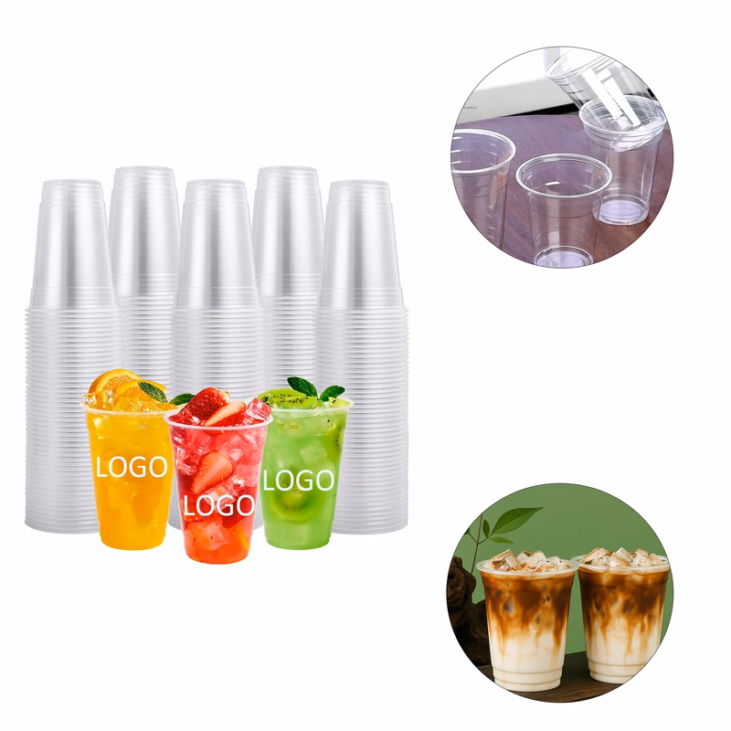 Disposable Plastic Beverage Cups MOQ 10pcs