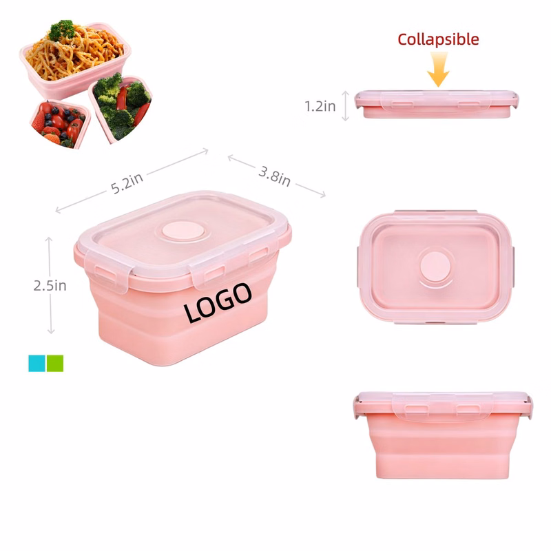 Portable Silicone Foldable Lunch Boxes