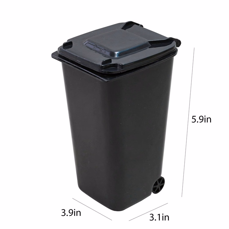Mini Plastic Desktop Trash Can
