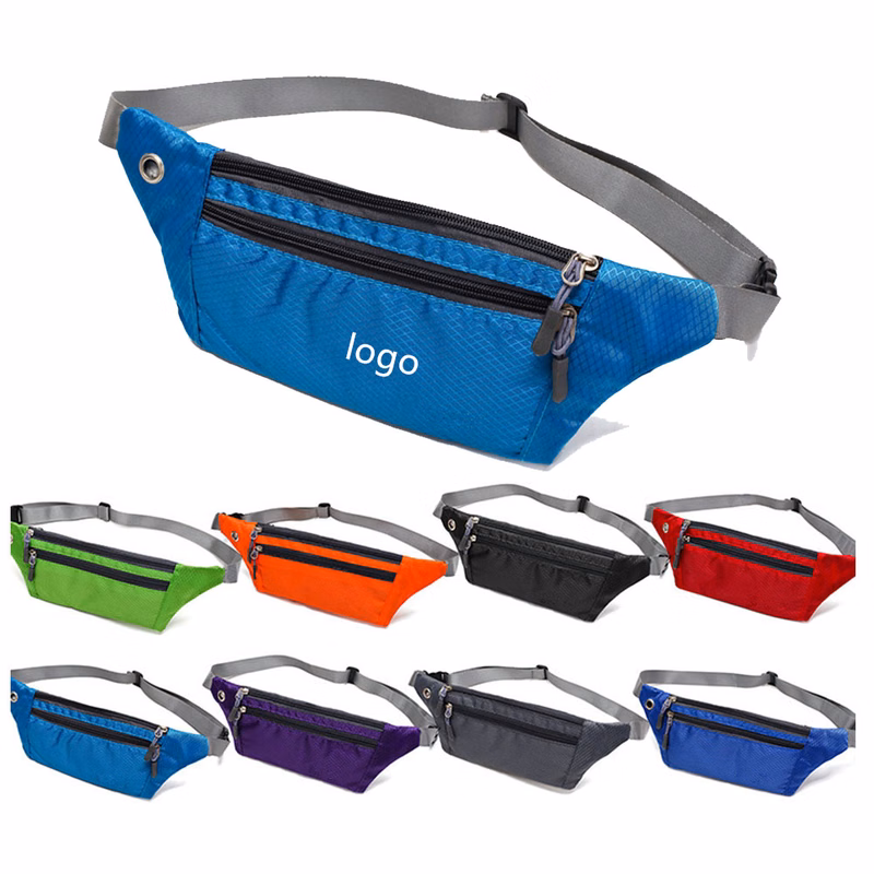 3 Zipper Ultra Light No-Bounce Waist Bag
