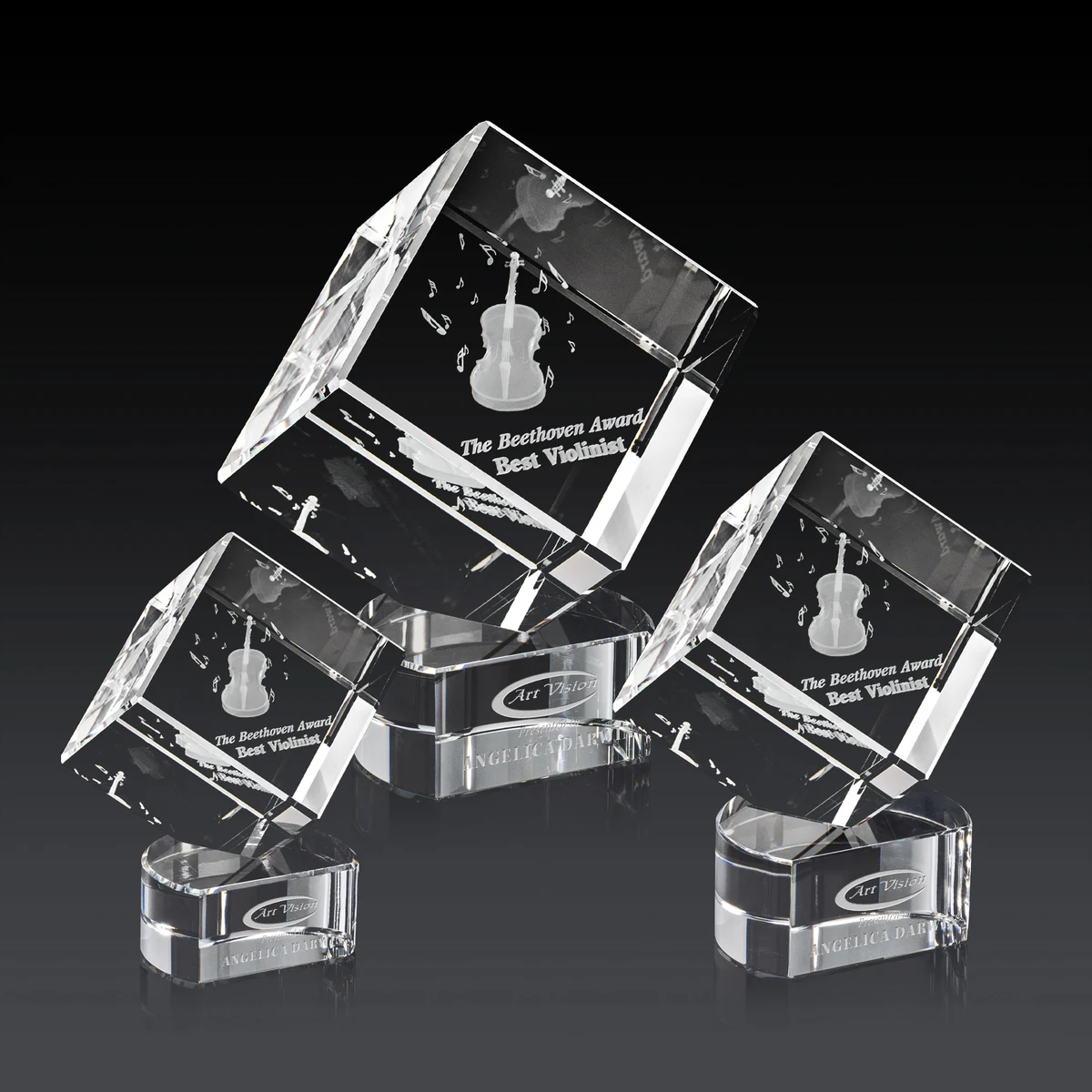 Burrill 3D Award on Paragon Base - Clear 1