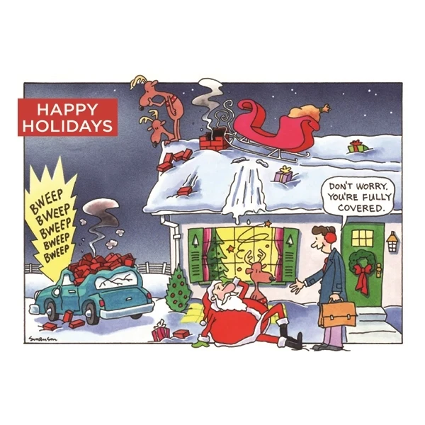 Holiday Policy Humorous Greeting Card 1