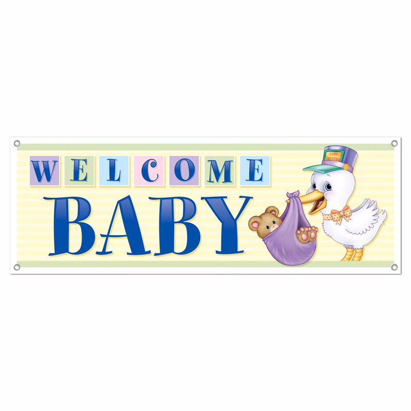 Welcome Baby Sign Banner