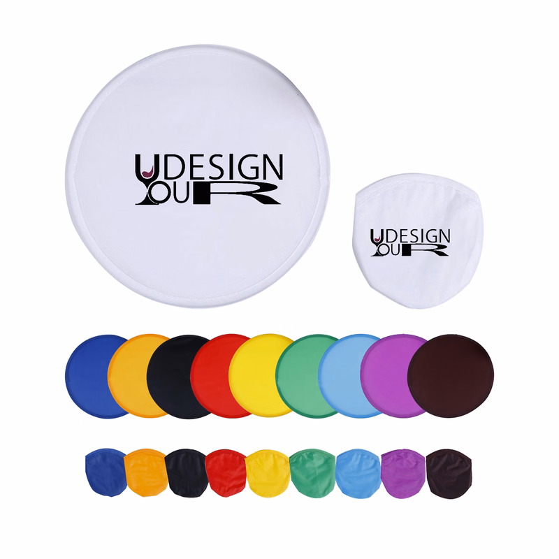 Polyester Collapsible Flying Disc W/Pouch
