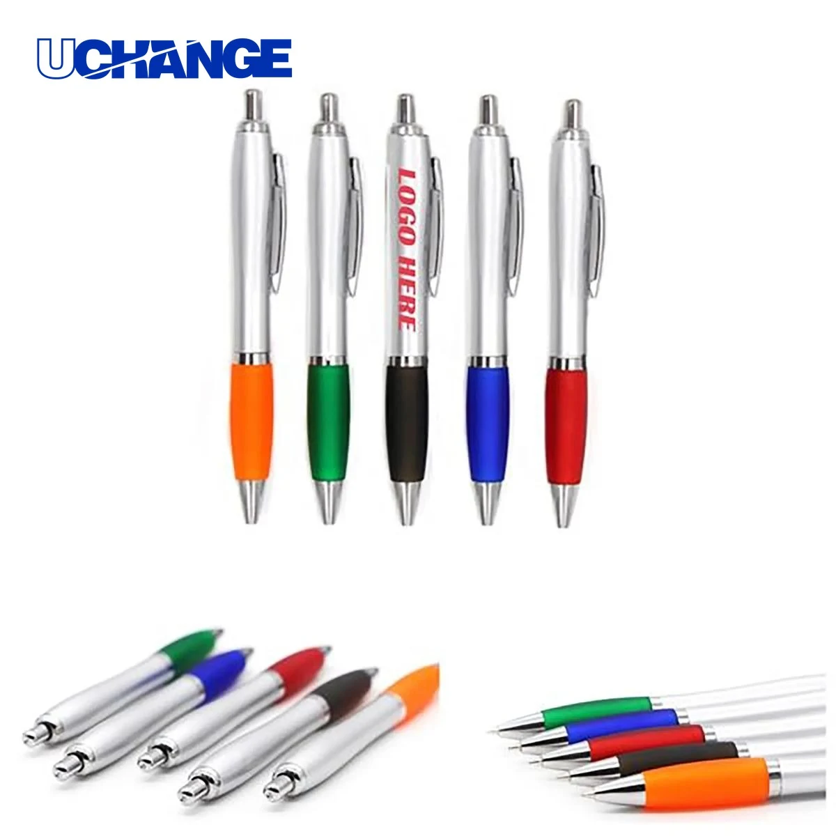 Plastic Ballpoint Pen for Office, custom pen with logo imprint 1