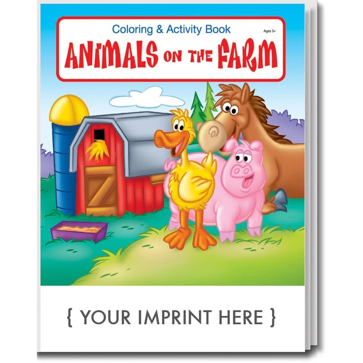 COLORING BOOK - Animals on the Farm Coloring & Activity Book 1