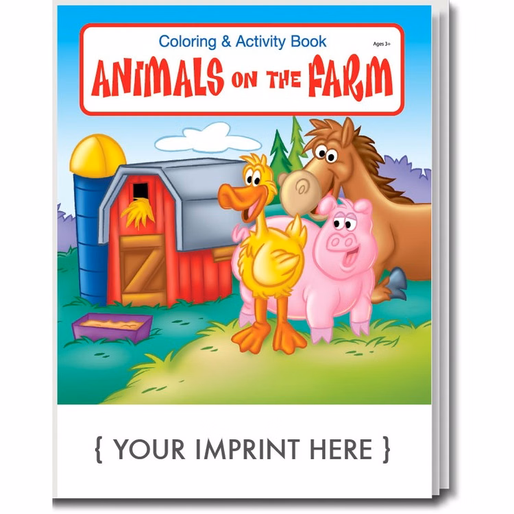 COLORING BOOK - Animals on the Farm Coloring & Activity Book