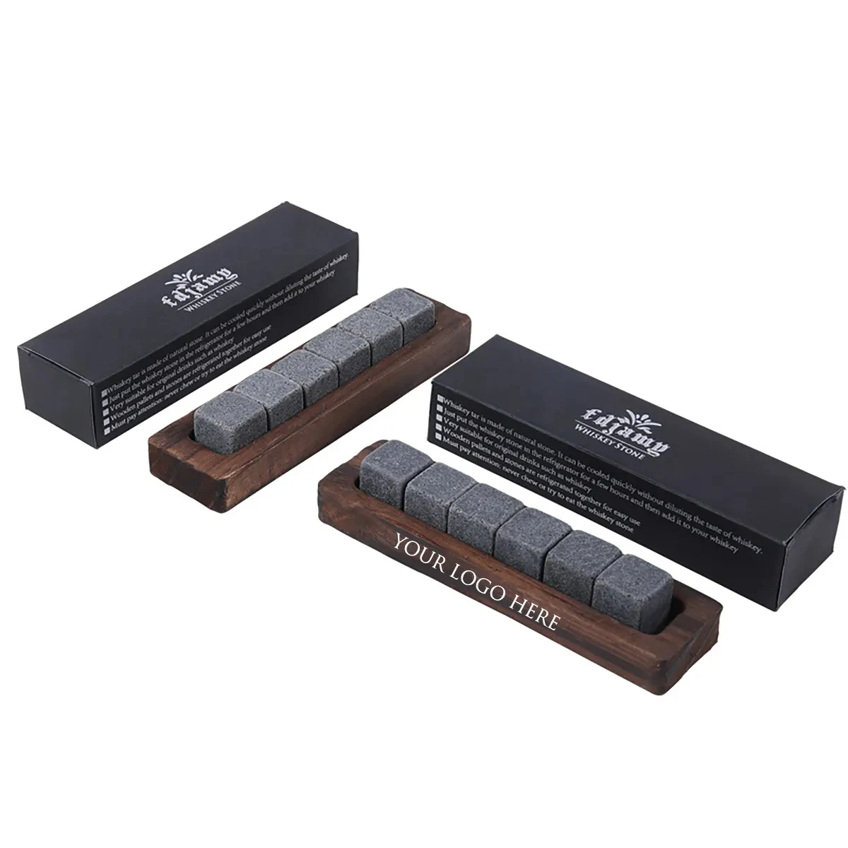 Granite Chilling Whiskey Cube Rocks Set 1