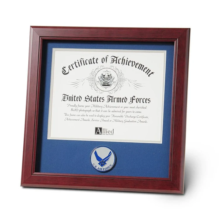Aim High Air Force Medallion 8-Inch by 10-Inch Certificate Frame 1