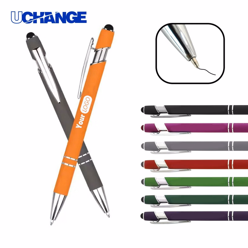 Retractable Metal Stylus Ballpoint Pen