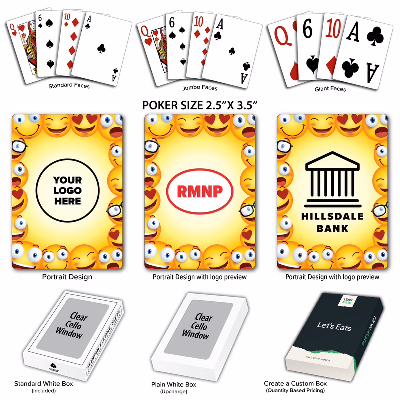 Smiley Faces Theme Poker Size Playing Cards