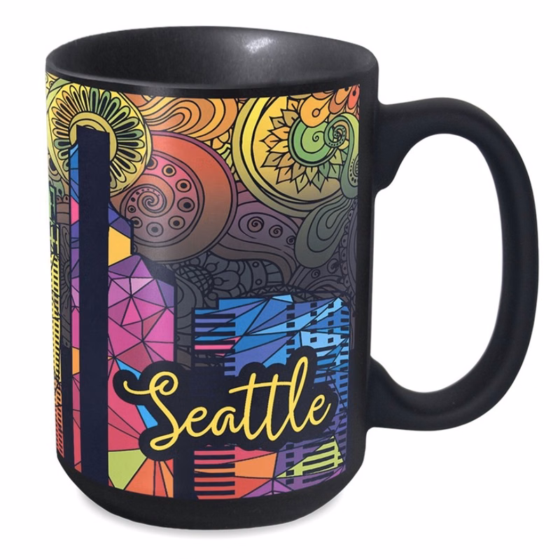 15 Oz. Mighty Matte Black Mug