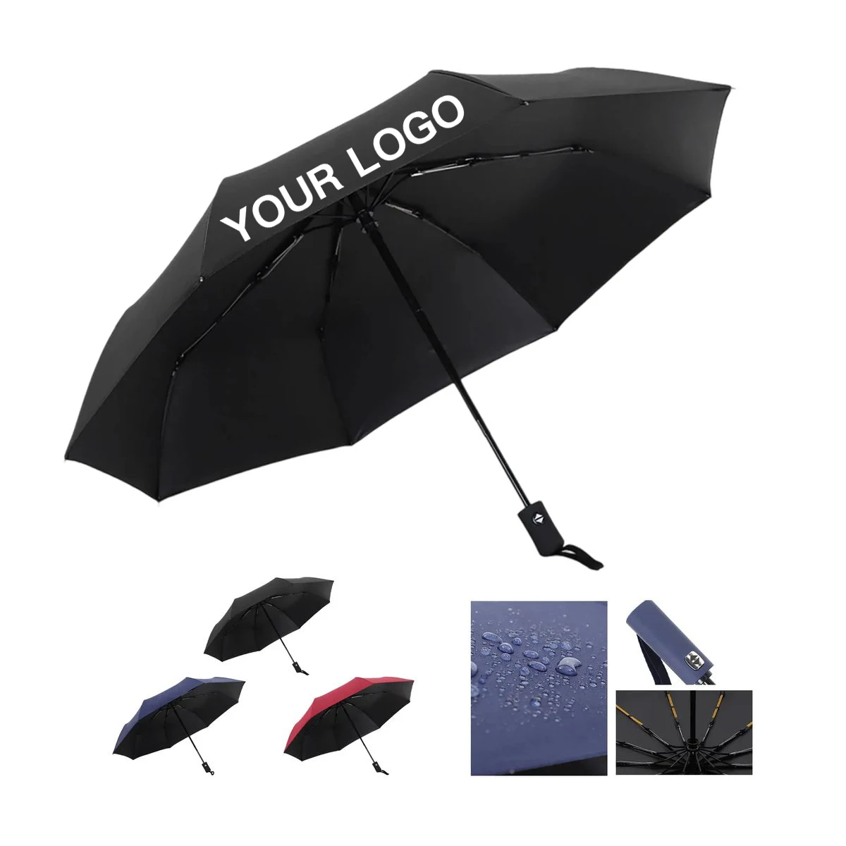 Durable Pongee Inverted Umbrella with Comfortable Handle 1