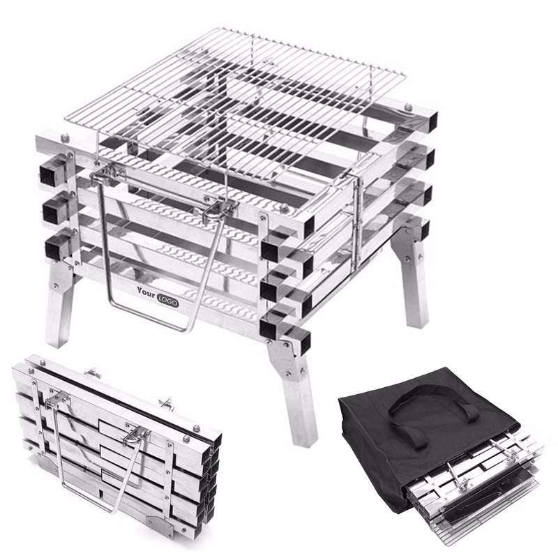 Stainless Steel Portable Folding Barbecue Grill