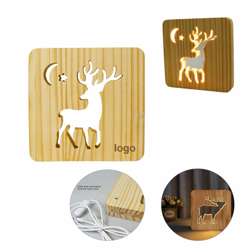 Wood Carving LED Night Light