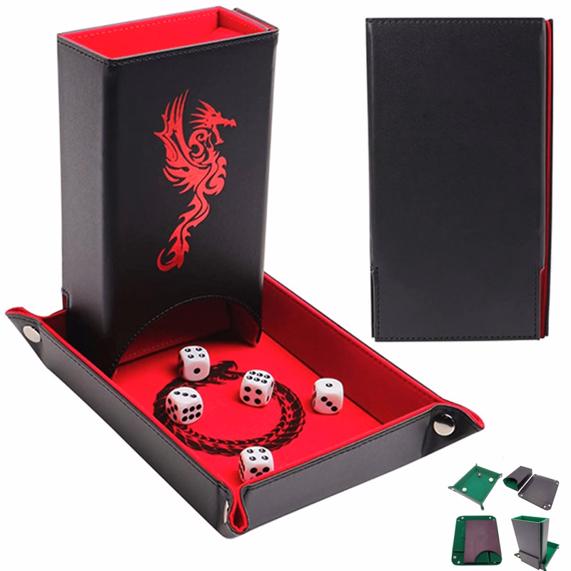 Folding Dice Tower and Dice Tray