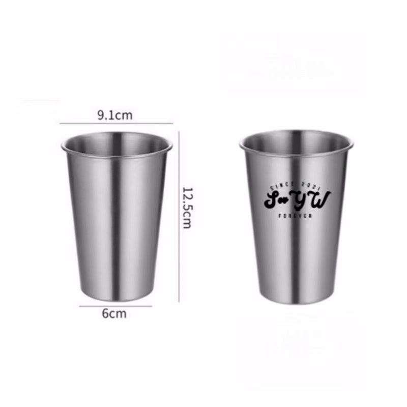 Custom Print Silver IML Tumbler