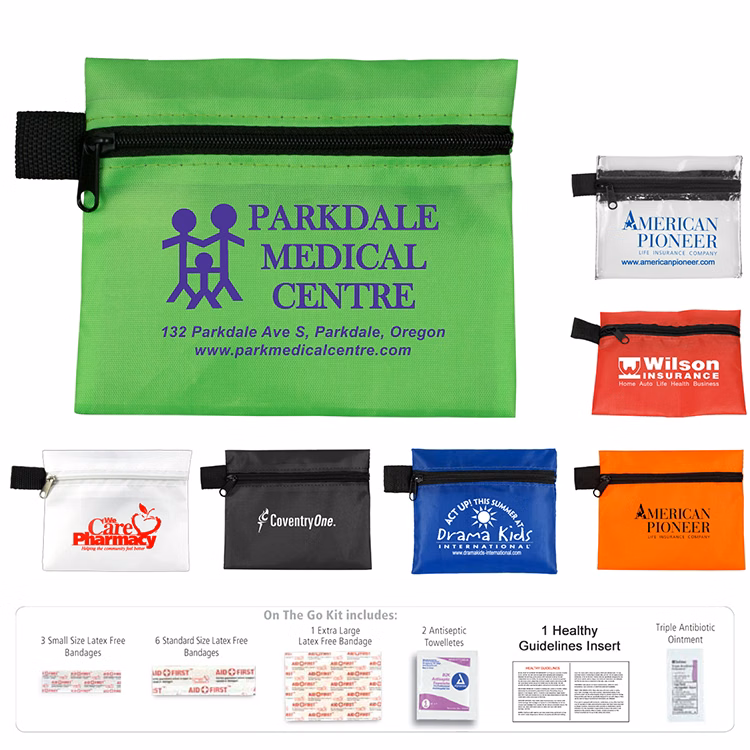 "Riverside Plus" 14 Piece Healthy Living Pack Components inserted into Zipper Pouch