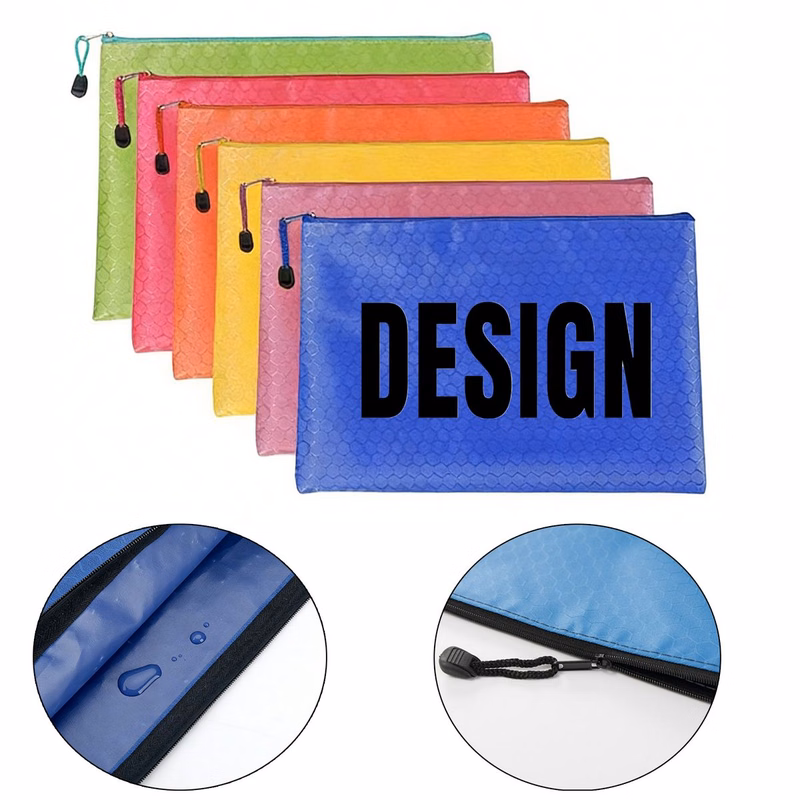 Football Texture Oxford Fabric Waterproof Zipper Bag
