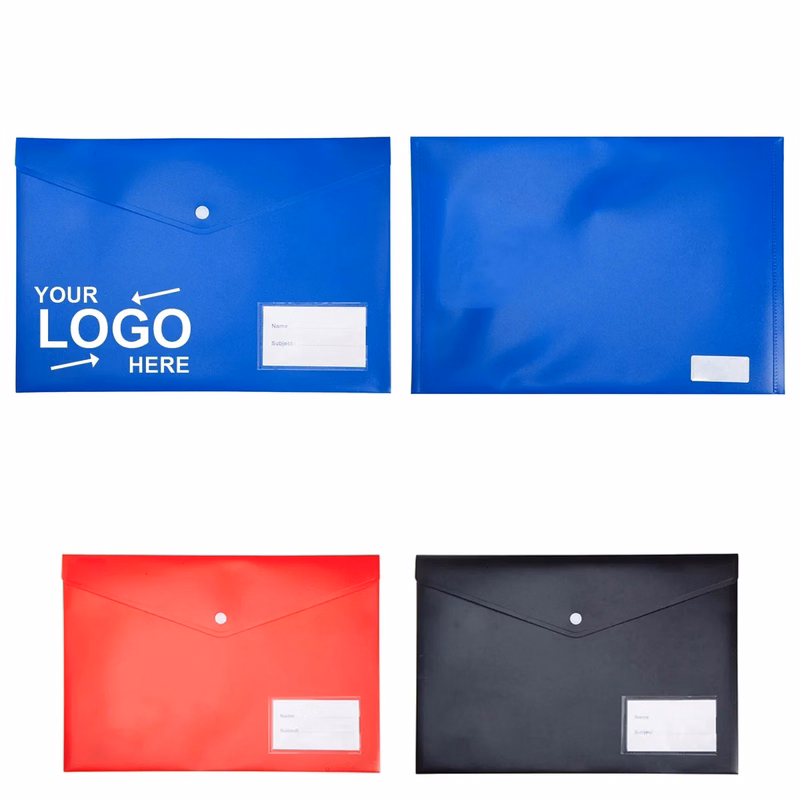 A4 File Envelope Folder With Label Pocket