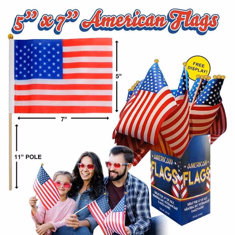 USA Flags - 5" x 7"