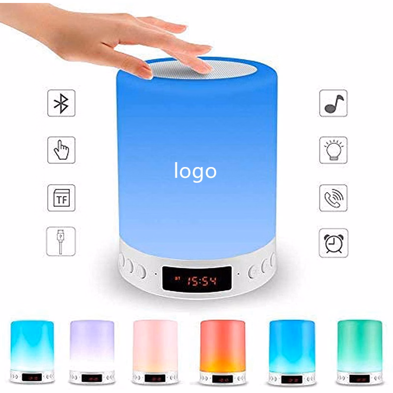 Dimmable LED Light Wireless Bluetooth Speaker Alarm Clock