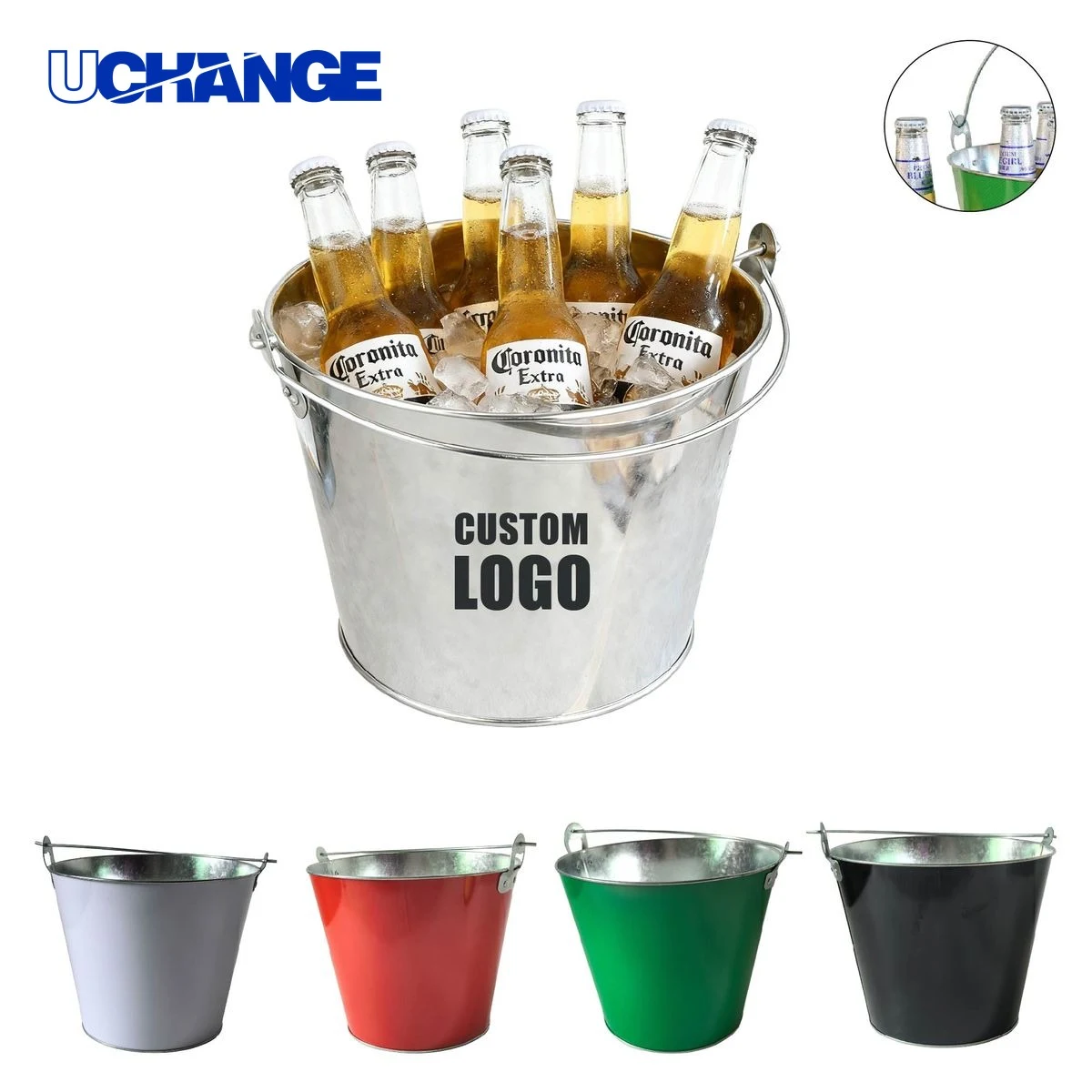 Metal Ice Bucket Container for Parties 1