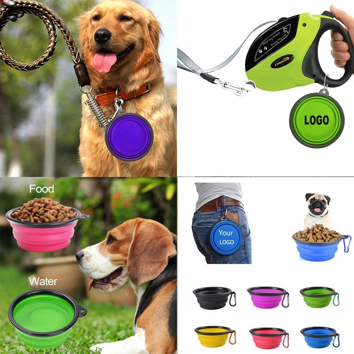 Silicone Dog Bowl With Hook 1
