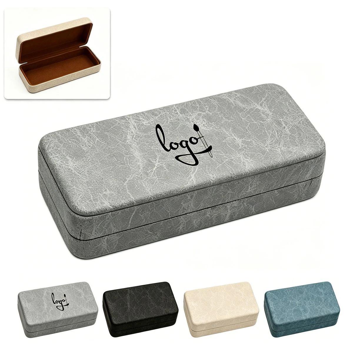 Slim PU Leather Glasses Pouch 1