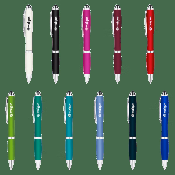 Metallic Curvaceous Ballpoint Stylus