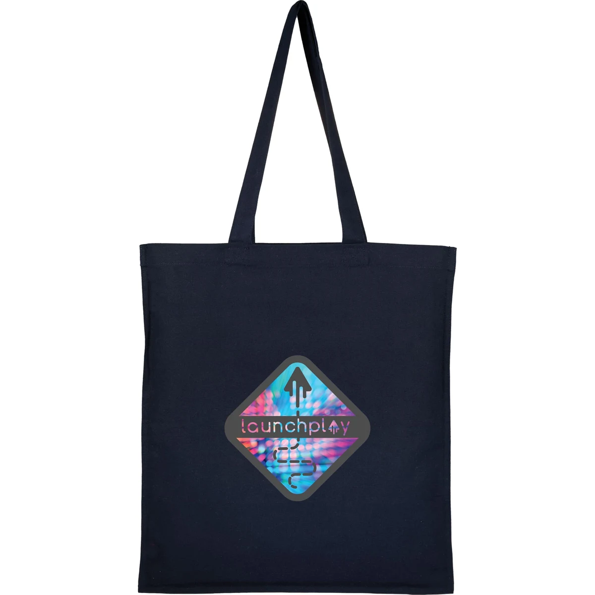 Double-Stitched 8oz Organic Cotton Tote, custom tote bag with logo imprint 1