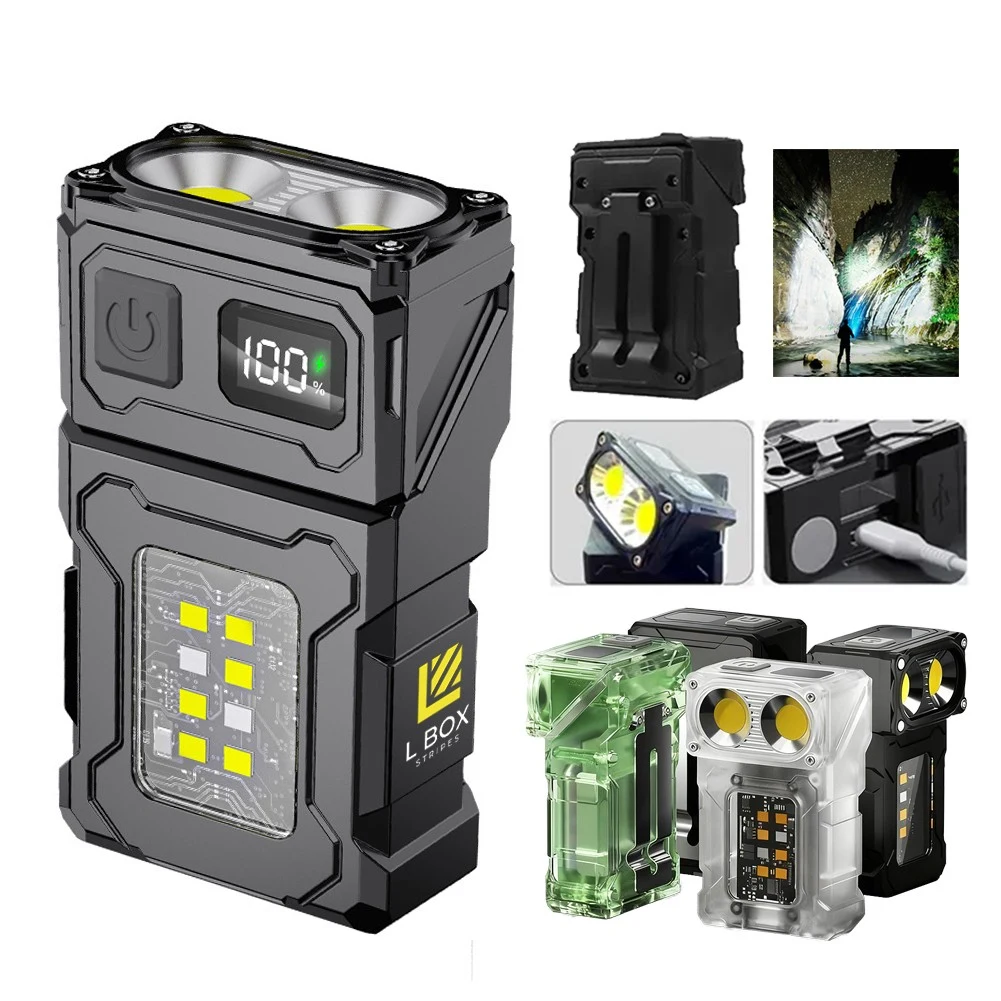 Rechargeable Digital Power LED Light Flashlight 1