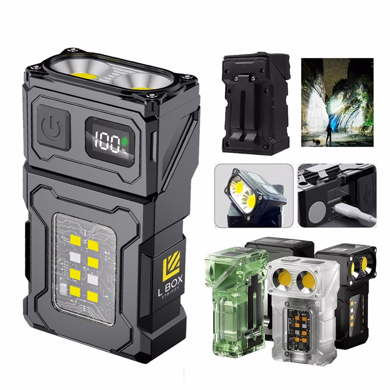 Rechargeable Digital Power LED Light Flashlight