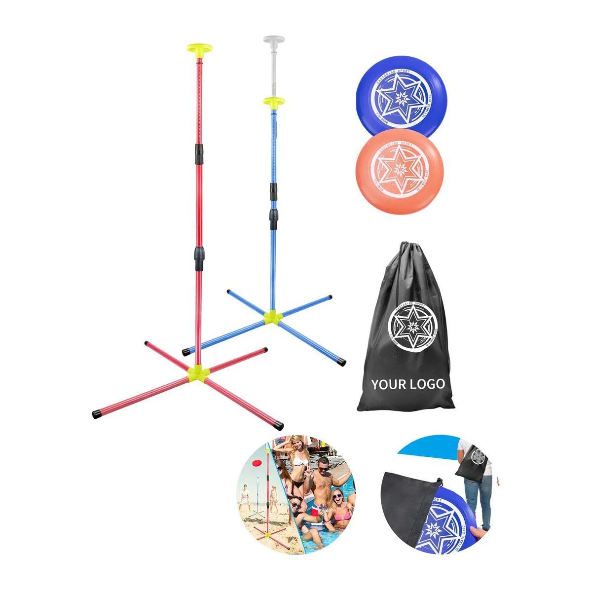 Iron and Plastic Flying Disc Game Stand 1