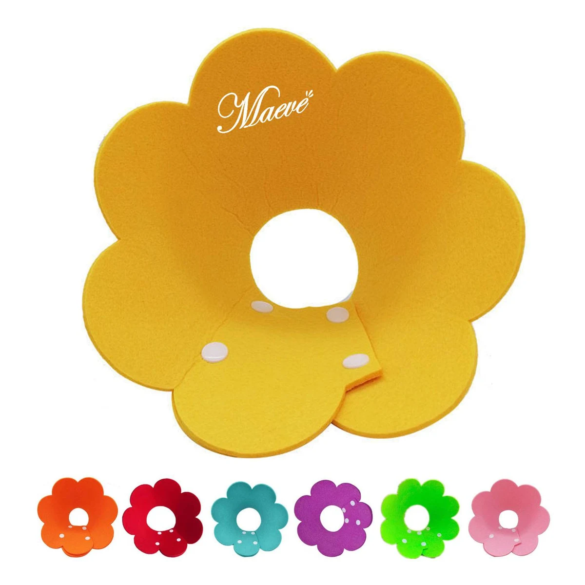 Flower L size Shaped Adjustable Pet Elizabeth Collar 1