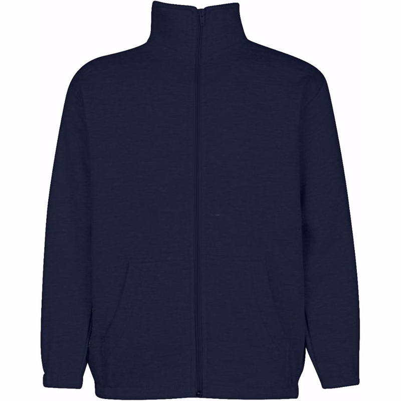 Youth Mock Neck Zippered Sweatshirts - Navy Size 5/6 (XS)