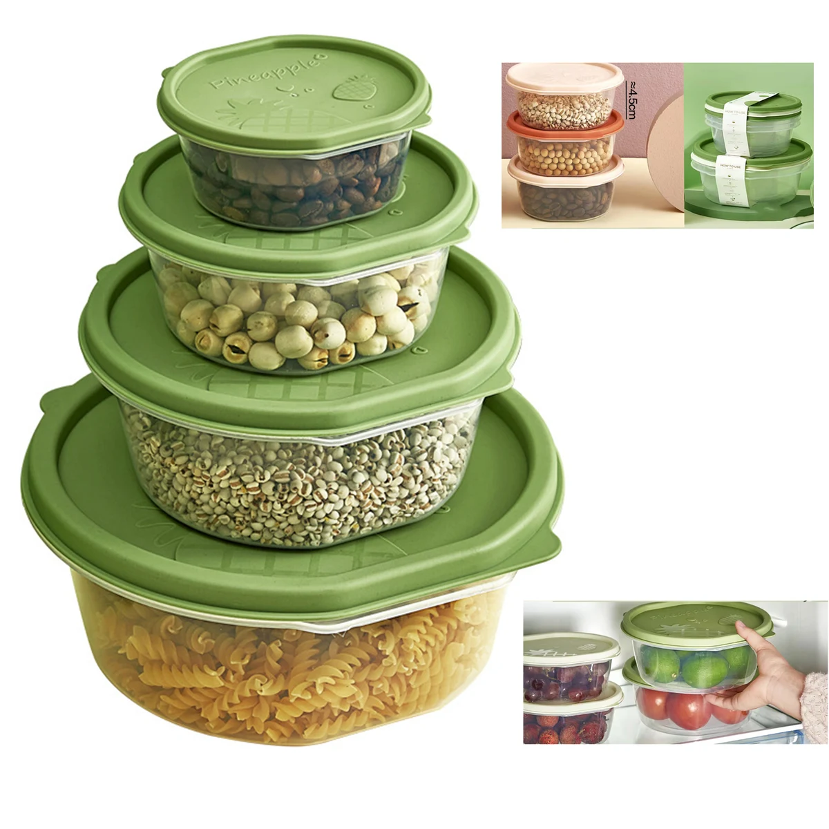 3 PCS Food Storage Freezer Container 1