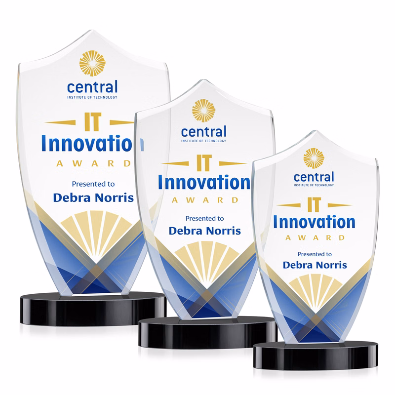 Skylark Shield VividPrint™ Award - Black
