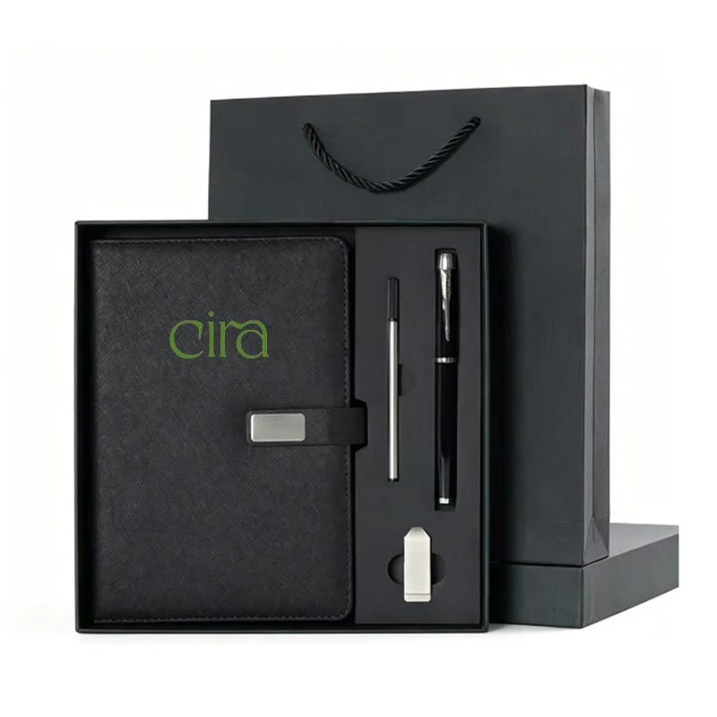 Premium Corporate Gift Box with A5 PU Journal, 8GB USB Drive & Business Ballpoint Pen 1