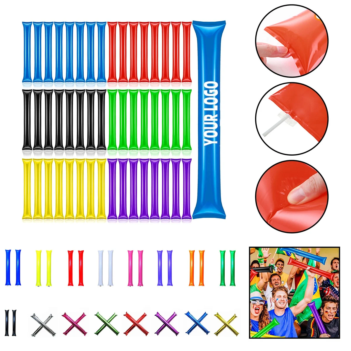 Inflatable Bam Thunder Cheer Boom Stick 1