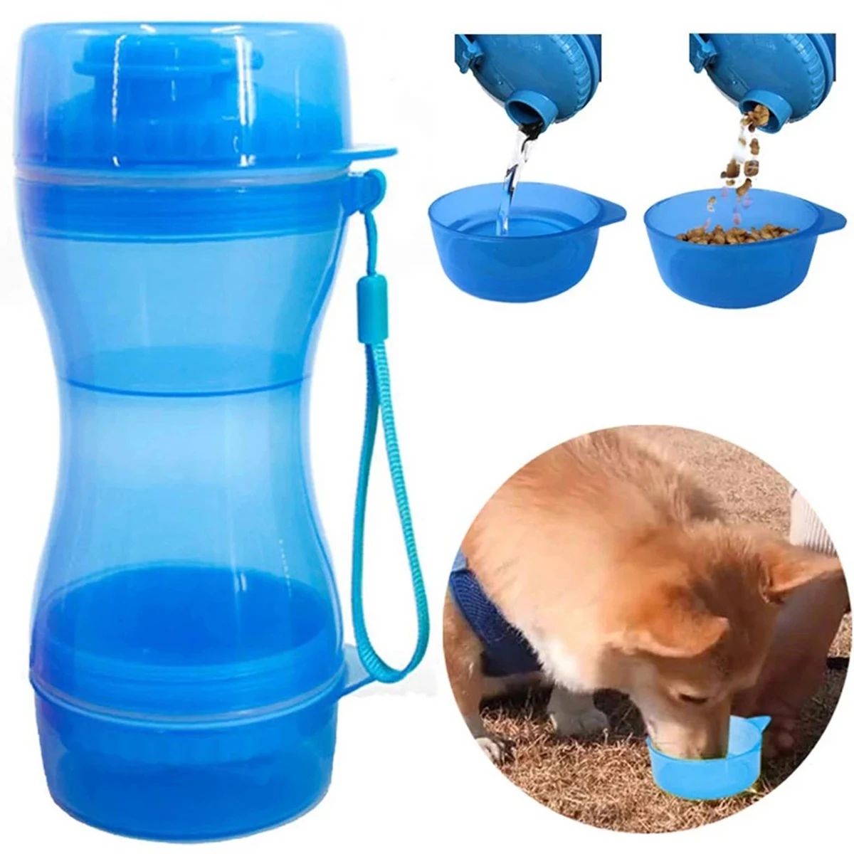 Pet Dog Water Bottle Food Container 1