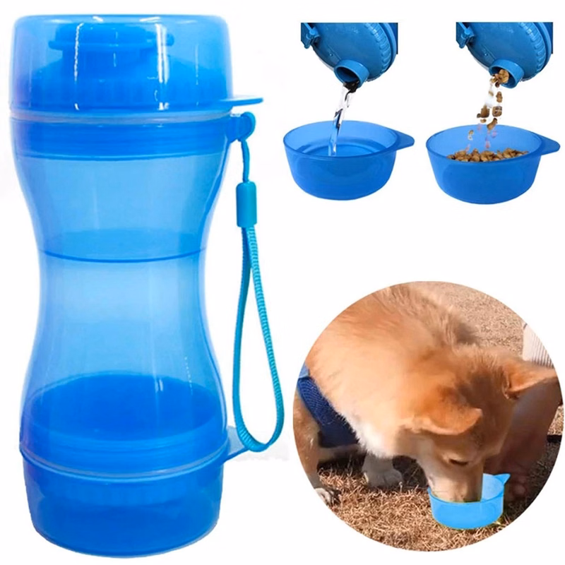 Pet Dog Water Bottle Food Container
